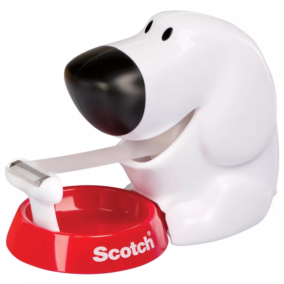 Scotch dérouleur de ruban adhésif chien