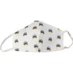Washable Face Mask, Cars Pattern, Kids Size, Pack of 5