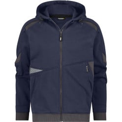 Vest met capuchon - Lunax - marine/grijs - Dassy - M / PCE