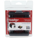 Badgy Kit 100 Prints, 100 Blank White Cards and 1 Color Ribbon for Badgy100 and Badgy200