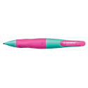 STABILO EASYergo vulpotlood, 1,4 mm, voor rechtshandigen, blister van 1 stuk, turkoois en roze