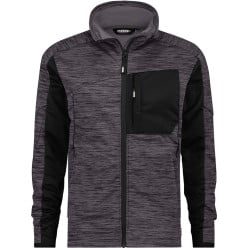 DASSY Convex Zipped Midlayer Jacket Grey Black Size S per Piece