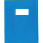 Protège-cahier, ft 16,5 x 21 cm, en plastic de 120 micron, bleu