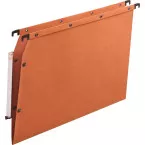 Oblique V-Base Suspension Files for Cabinets Orange