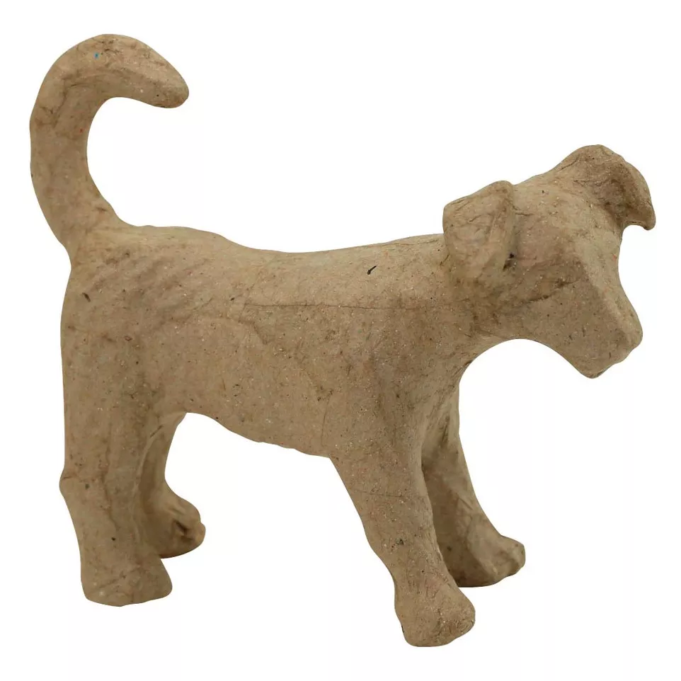 Décopatch hond, papier-maché