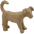 Décopatch hond, papier-maché