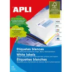 Apli étiquettes blanches ft 105 x 35 mm (l x h), 1.600 pièces, 16 par feuille (1287)