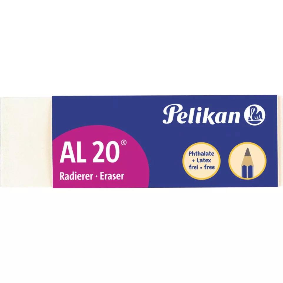 Pelikan gum AL20, wit, doos van 20 stuks