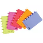 Atoma Trendy A6 Notebook, 120 Pages, Polypropylene Cover, 5 mm Grid, Assorted Colors