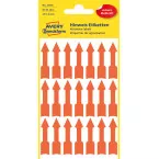Avery Zweckform 3008, Etiquettes de signalisation, rouge clair, 3 pages, 63 par feuille, 39 x 9 mm
