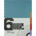 Atoma intercalaires, pour cahiers A4, en PP, jeu de 6, couleurs assorties