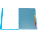 Atoma tabbladen, voor A4 schriften, uit PP, set van 6, geassorteerde kleuren