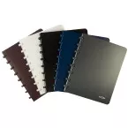 Atoma A5 Notebook, Polypropylene Cover, 144 Pages, Commercial Ruled Grid, Assorted Colors