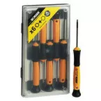 Set 6 tournevis de précision  4 x Torx + 2 x Hexagonal / pce