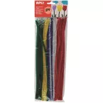 Apli chenilledraad, blister met 50 stuks, geassorteerde kleuren
