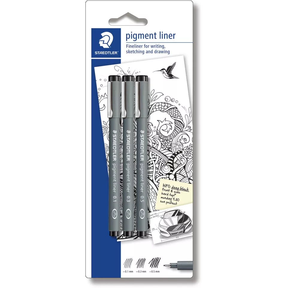 Staedtler Pigment Liner Fineliner Set...