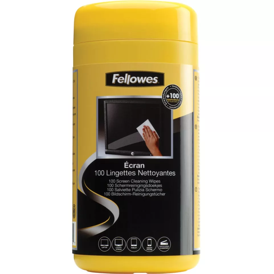 Fellowes lingettes écran, boîte de...