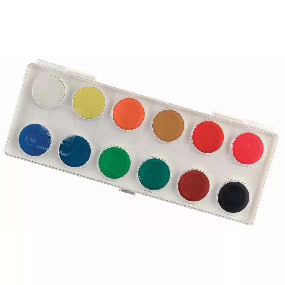 Talens Opaque Watercolour Set of 12 Pans