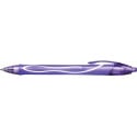 BIC Gel-ocity Quick Dry Retractable Gel Pen, Medium Point, Purple
