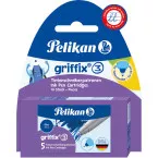 Pelikan Griffix recharge pour roller, blister de 2 bôites de 5 pièces