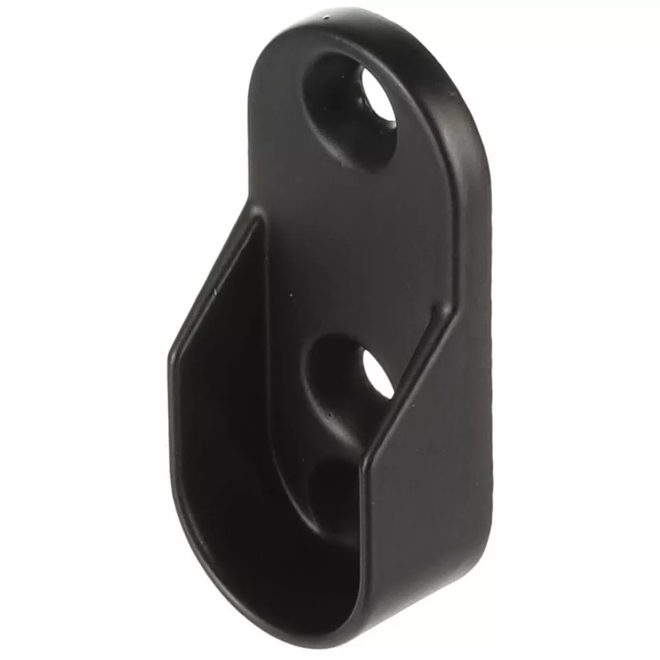 30x15mm ovale kledingstang mat zwart...