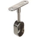 Oval Closet Rod End Support 30x15mm Nickel Plated per piece