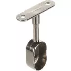 Oval Closet Rod End Support 30x15mm Nickel Plated per piece