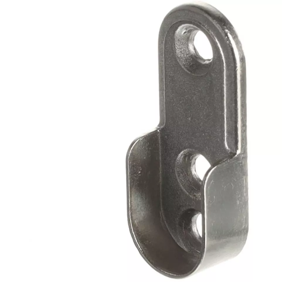 Oval Wardrobe Rail Support 30x15mm...
