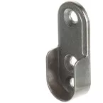 Oval Wardrobe Rail Support 30x15mm Nickel Plated per piece