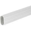 Ovale kledingstang 30x15x1,1mm geanodiseerd aluminium / 2.9m