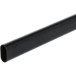 Ovale kledingstang 30x15x1,0mm mat zwart staal / 3m