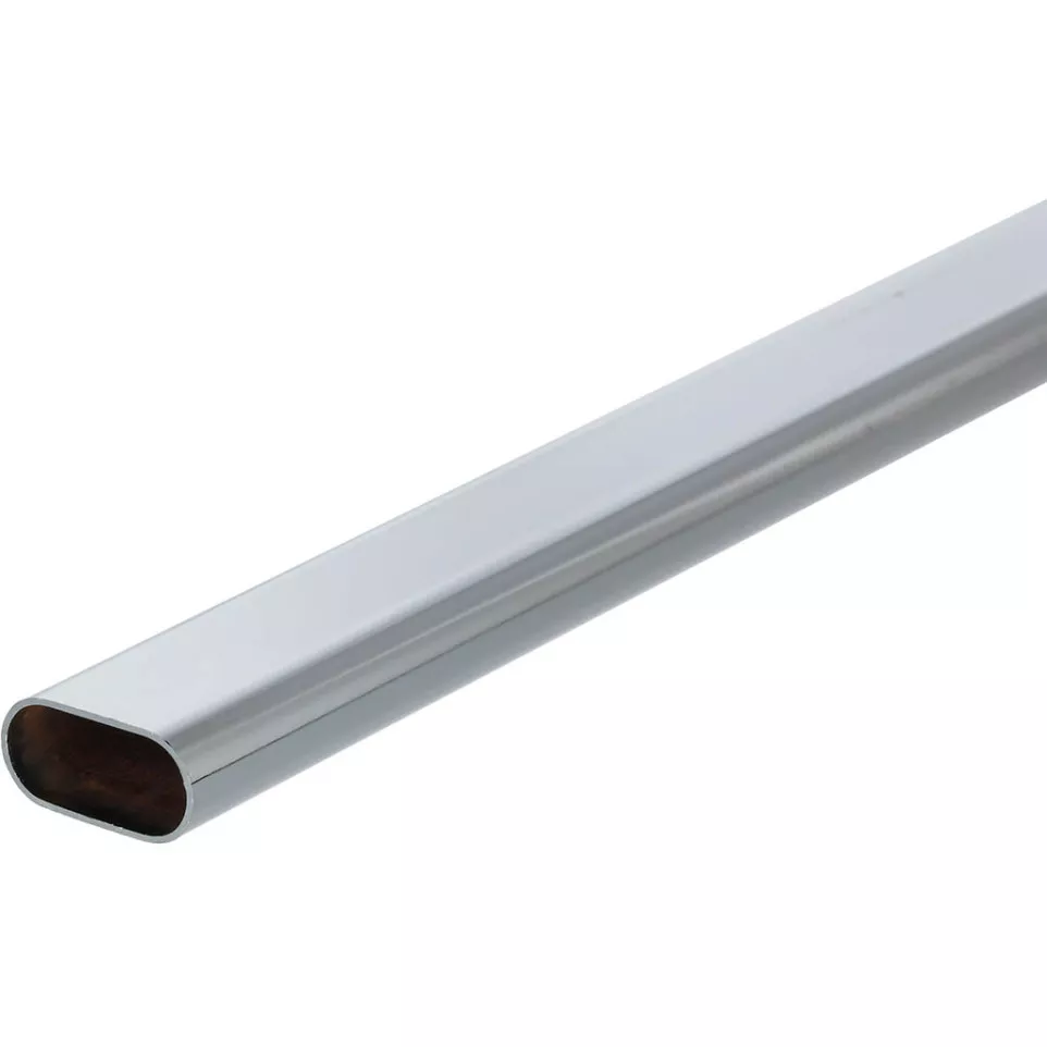 Oval Chrome Steel Wardrobe Tube...