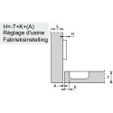 Stylish 110° Nickel-Plated Screw-On Hinge Without Soft-Close With Self-Closing for Inset Door per Piece