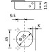 Stylish 110° Nickel-Plated Concealed Hinge (Ø8x10mm), Soft-Close and Self-Closing, for Overlay Door