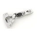 Stylish 110° Nickel Plated Screw-On Hinge with Soft Close and Self Closing for Overlay Door / PC