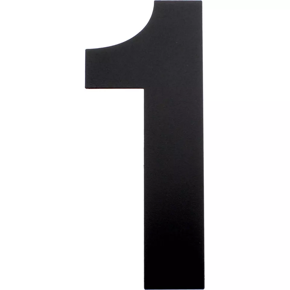 Chiffre plat 155mm noir structuré mat...