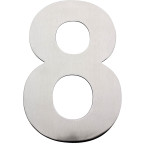 Chiffre plat 155mm inox...
