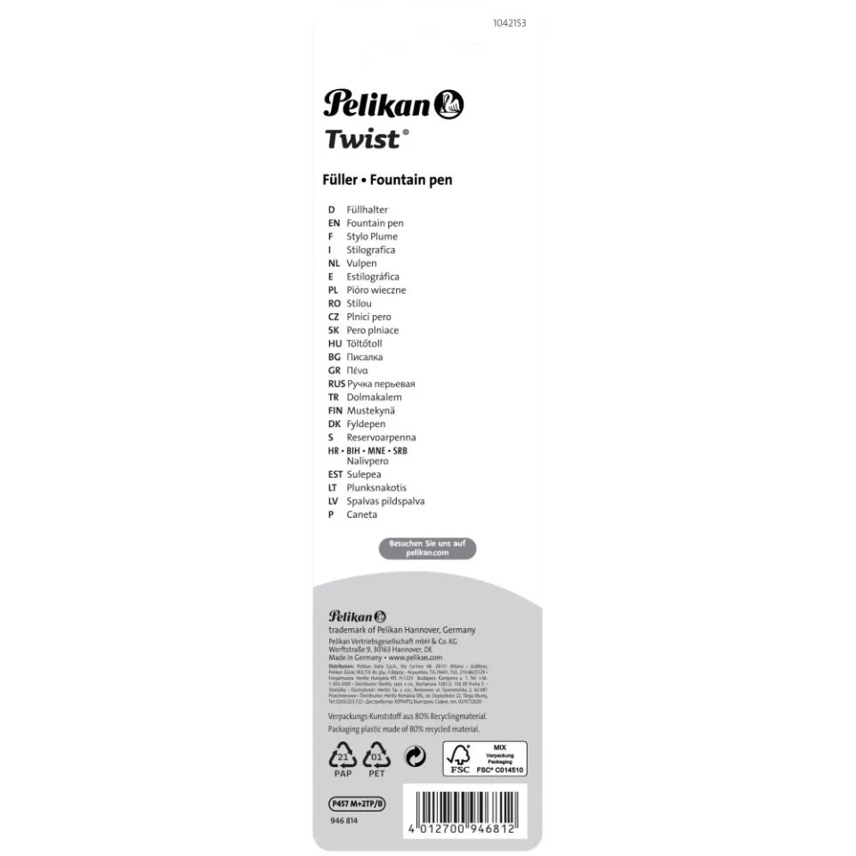 Pelikan Twist stylo plume, sous...