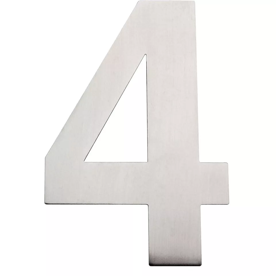 Chiffre plat 155mm inox brossé...