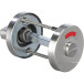 Paar Ø 53/8mm L&L HOME+ geborsteld roestvrij stalen WC-L/O rozetten / pce