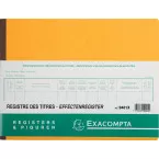 Exacompta registre des titres, ft 24 x 32 cm, bilingue, pour BV-SRL