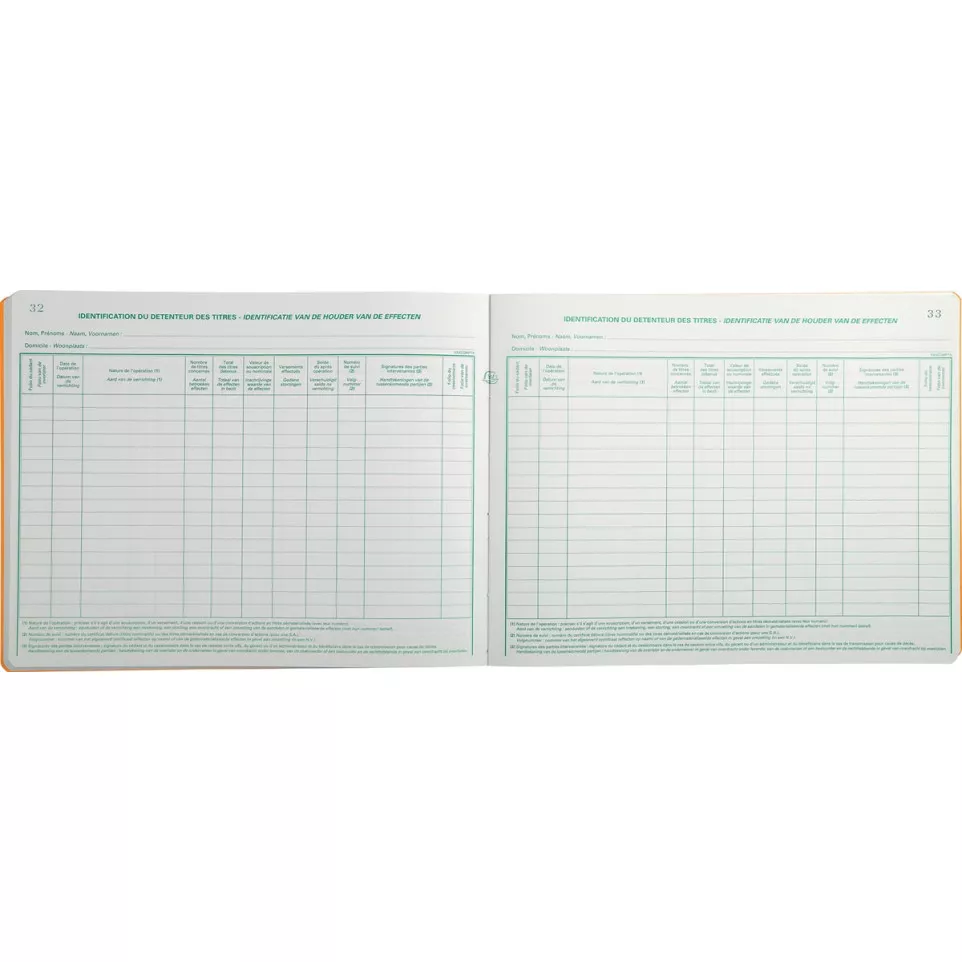 Exacompta Register of Securities, 24...