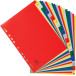 Exacompta intercalaires pour ft A4, en PP, de A à Z, 20 onglets, index, couleurs assorties