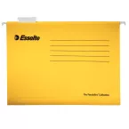 Esselte Classic Reinforced Suspension File Folio Size for Drawers, 365 mm Center Distance, Yellow