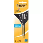 BIC 4-Color Ballpoint Pen Refill Medium 2-Pack Black