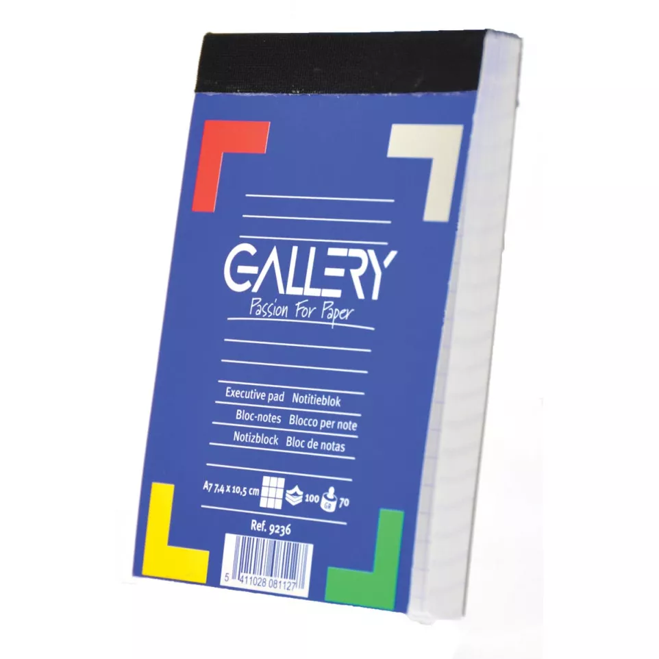 Gallery notitieblok, ft A7, geruit 5...