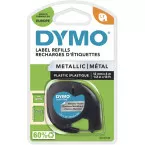 Dymo LetraTag 12mm Metallic Silver Label Tape