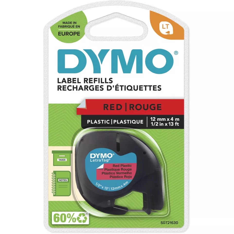 Dymo LetraTag Label Tape 12 mm...