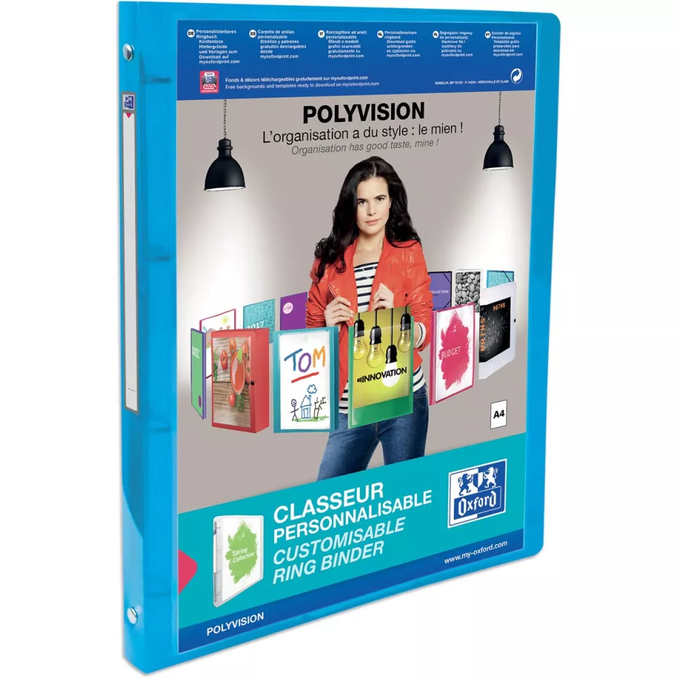 Oxford Polyvision ringmap, ft A4, uit...