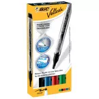 Velleda marqueur tableaux blancs Liquid Ink Pocket, boîte de 4 pièces en couleurs assorties